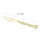 Smarty Had A Party Shiny Gold Glamour Cutlery Disposable Plastic Knives (600 Knives), 600PK 430G-KN-CASE - alternate 3
